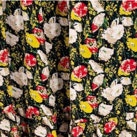 J. Crew Mercantile Spaghetti Straps Chiffon Tiered Maxi Dress Floral Sz L - Picture 8 of 13